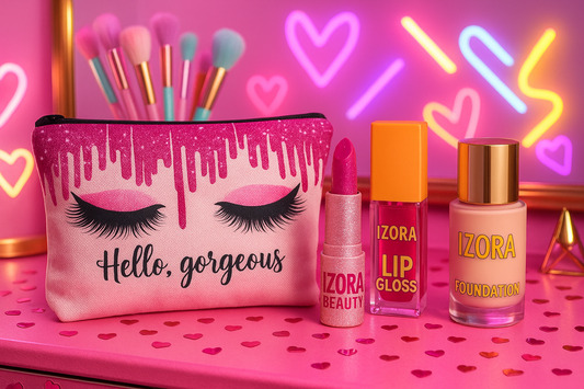 Hello Gorgeous Makeup Bag by Izora