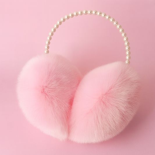 Pink Fluffy Ear Muffs