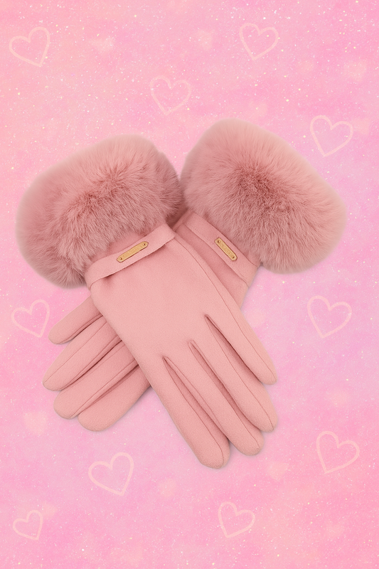 Izora Pink Pearl Luxe Gloves - ( one size)