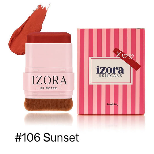 Izora Mini 2-in-1 Blush Stick &amp; Brush – #106 Sunset